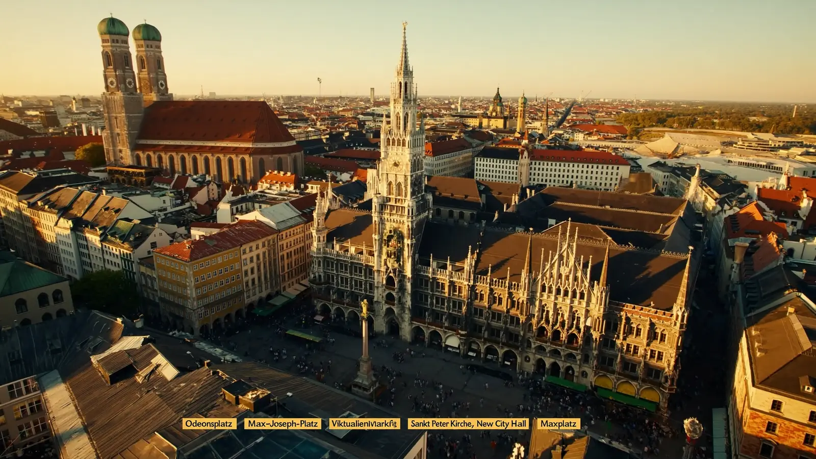 Munich, Germany at golden hour